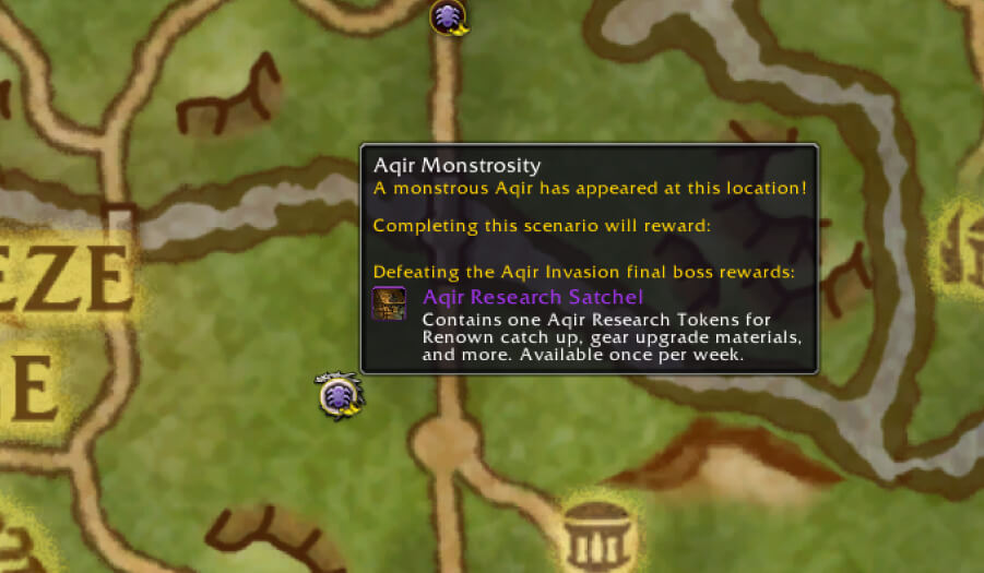 silvermoon aqir invasion objective monstrosity