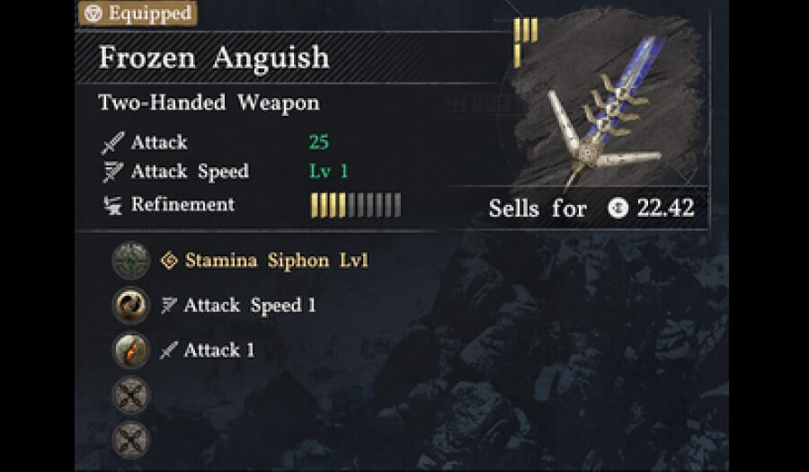 frozen anguish sword 