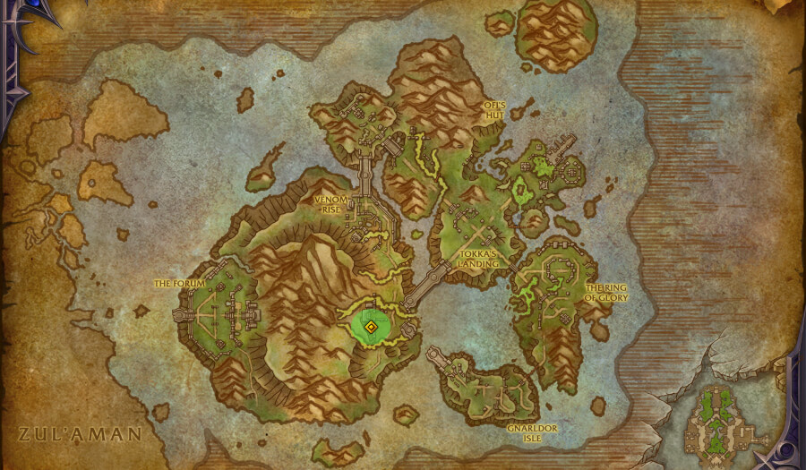coiled isle treasure map fangbound sack