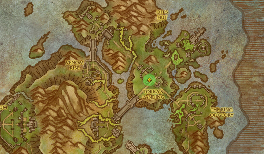 coiled isle treasure map vulzahns smuggled treasure cook location