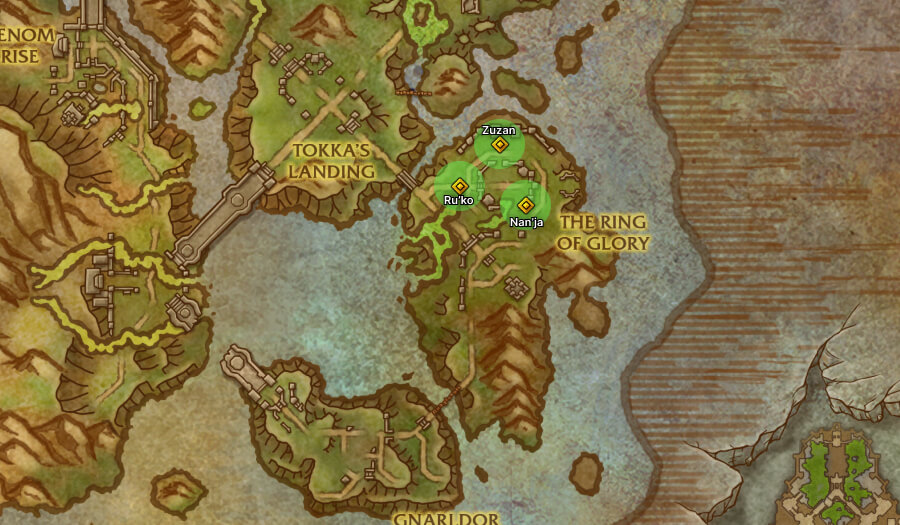 coiled isle treasure map grave of someone forgotten npcs