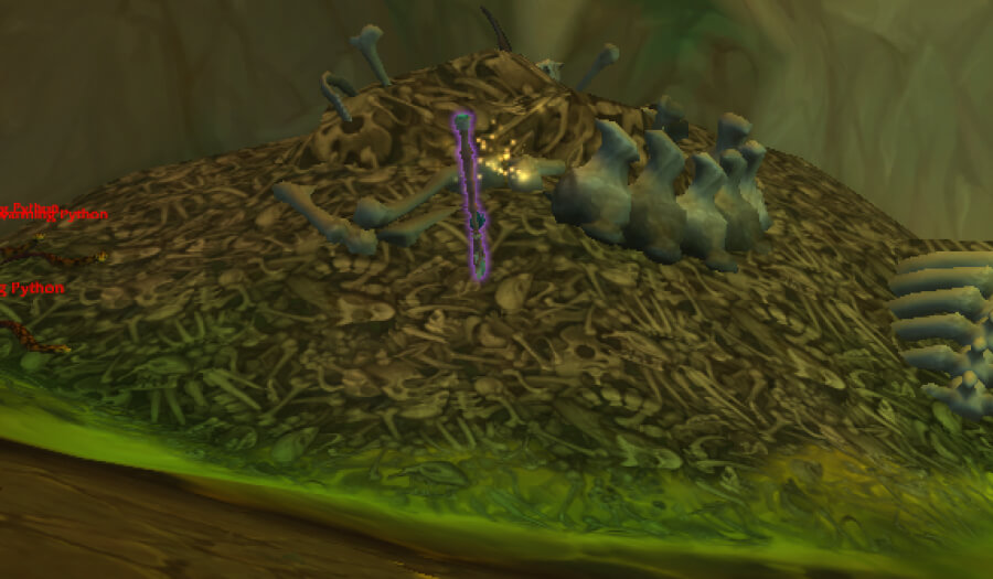 coiled isle treasure tarnished amani glaive in game