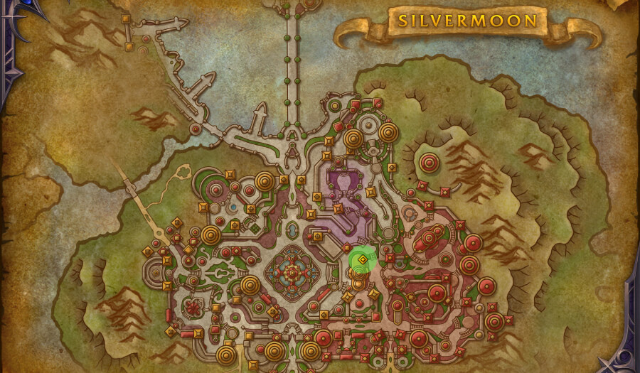 coiled isle portal location silvermoon city