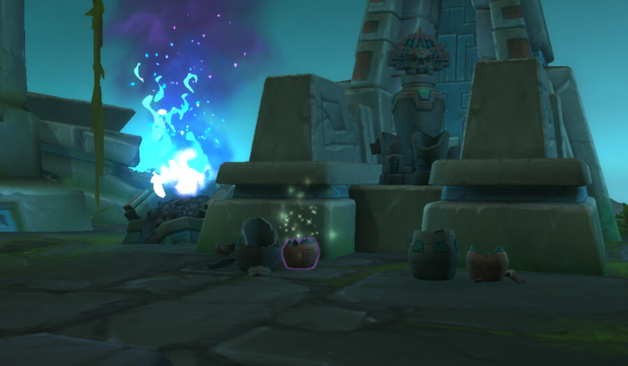 coiled isle treasure crumbling urn