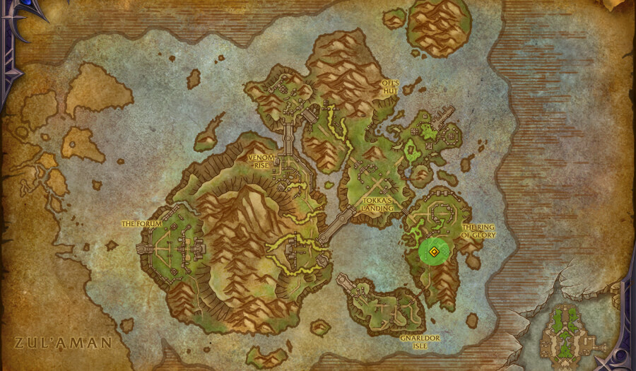 coiled isle treasure map lost spirit