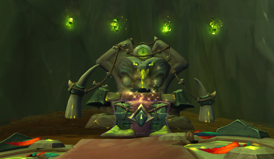 coiled isle treasure profane ritual spoils chest