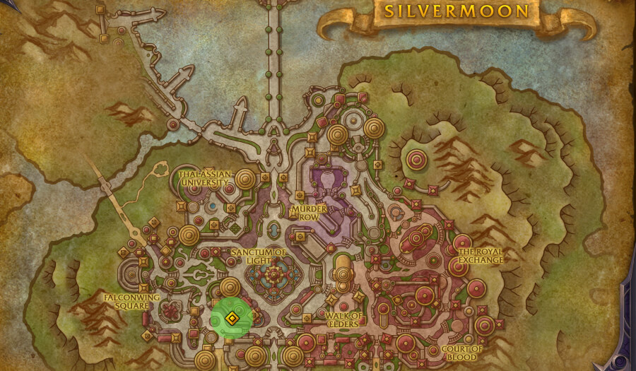 matildeux osril renown catch up vendor in game location map