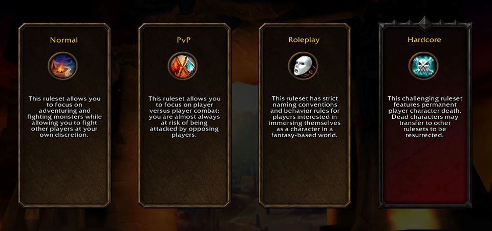 WoW Forever rulesets