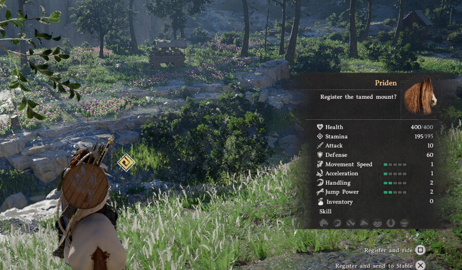 how to tame horses stats