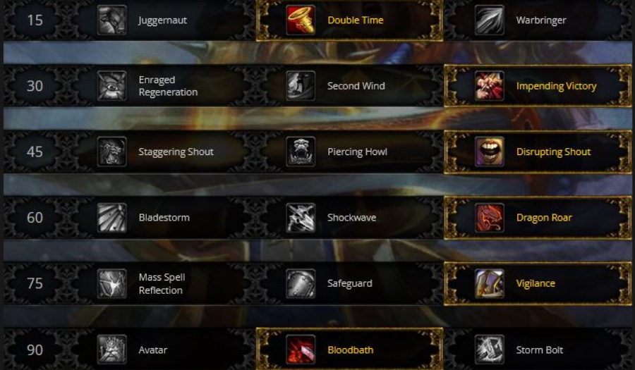 arms warrior raid mop classic