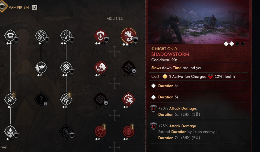 blood of dawnbreaker taste of power choice scarlet shield 1
