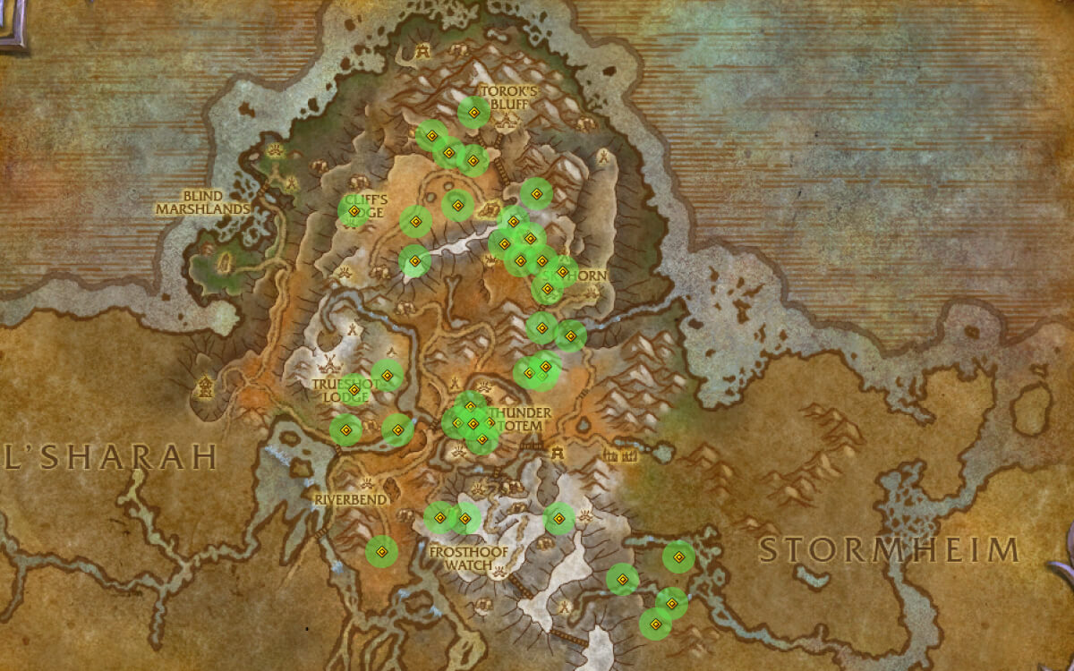 highmountain treasure locations