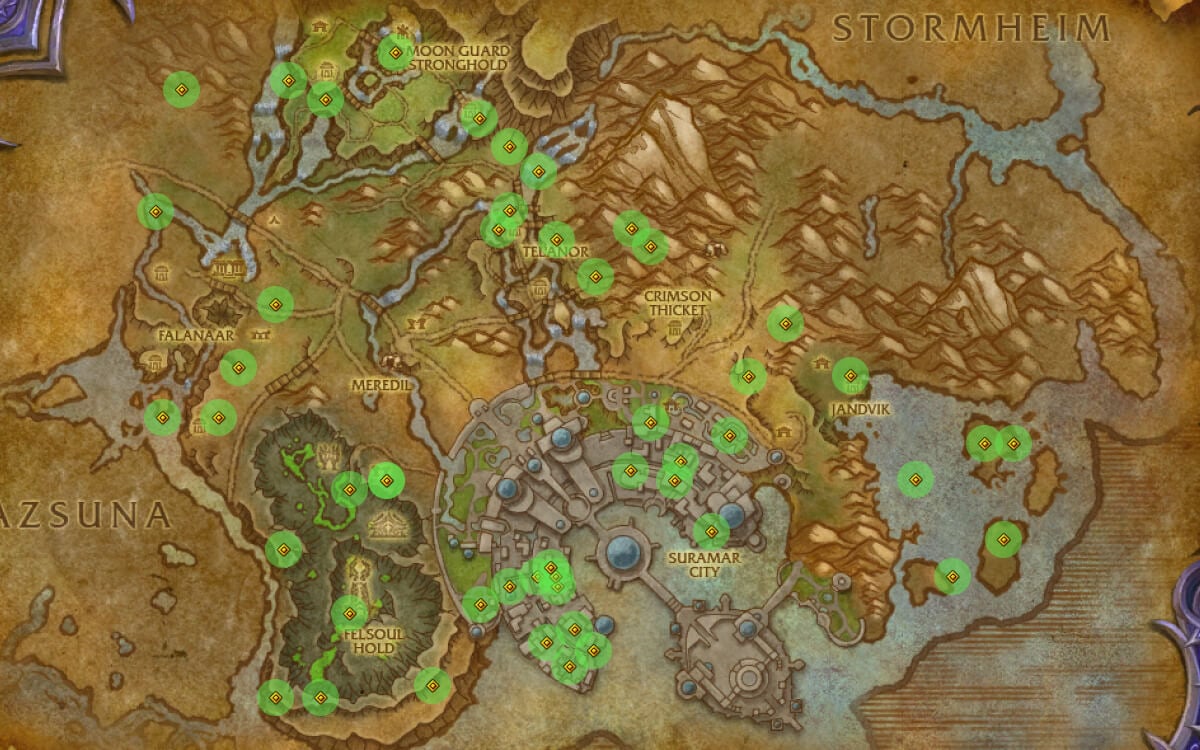 suramar treasure locations
