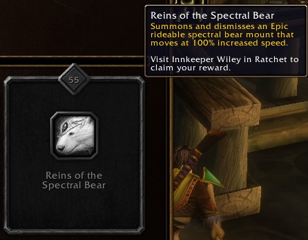 Legacy Reins of the Spectral Bear Epic mount