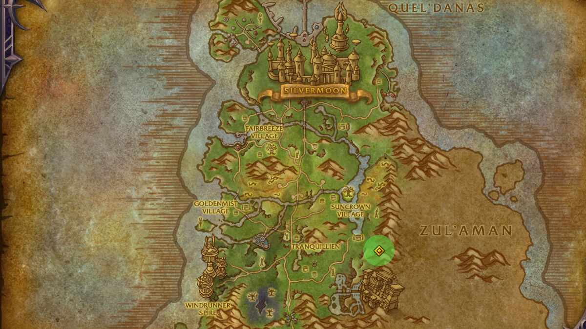 labyrinth of kindojan location map