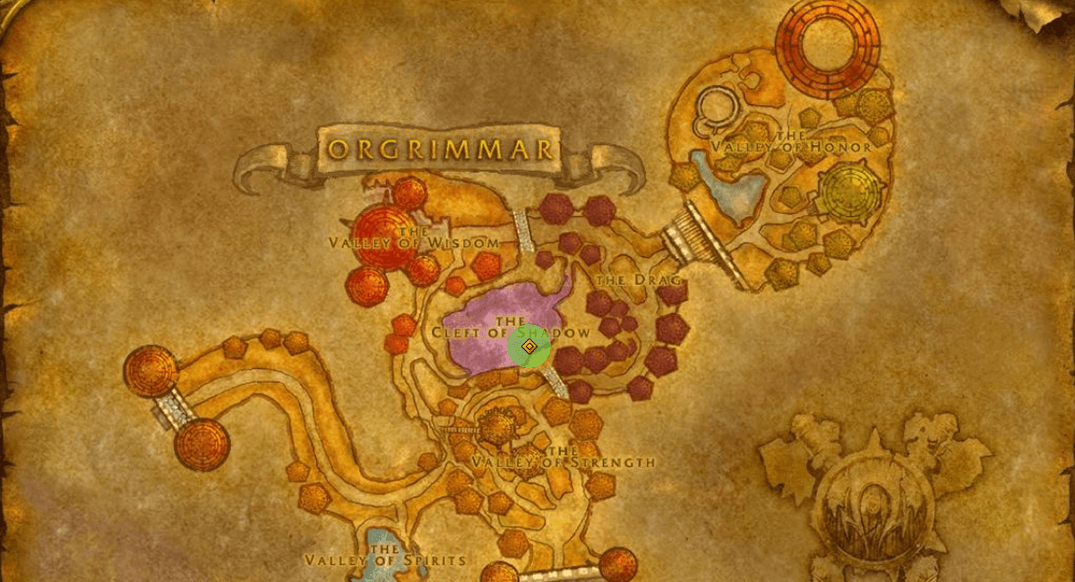Ragefire Chasm Location