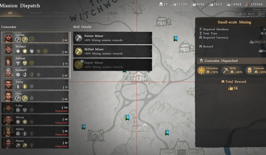 greymane camp guides missions