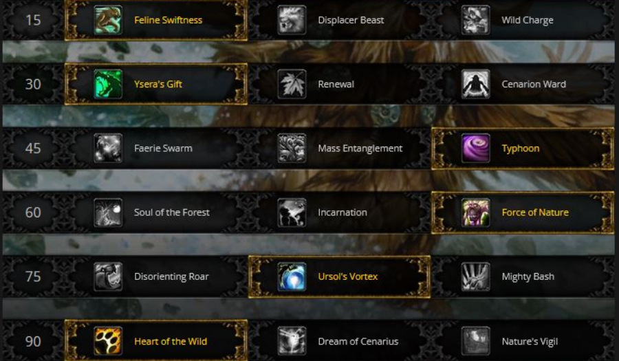 balance druid raid talent mop classic