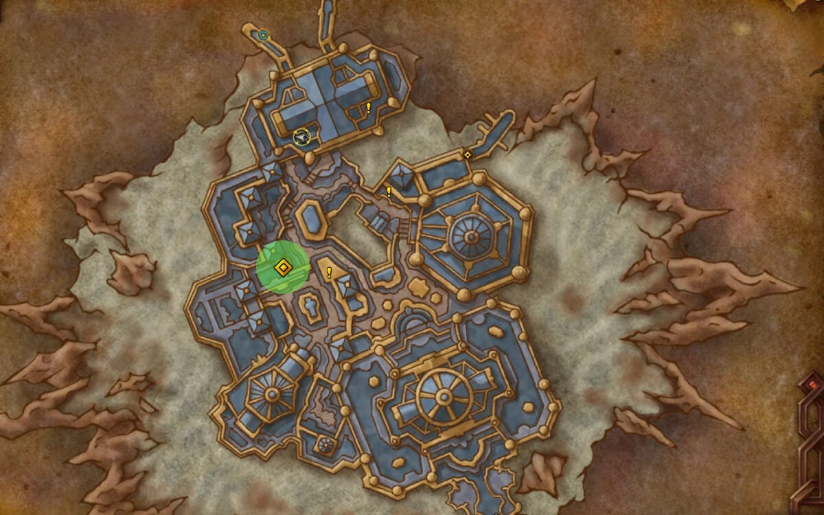 voidrazor sanctuary delve location map