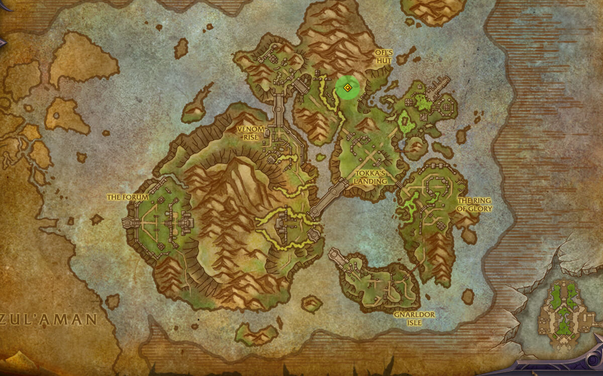 image of astalor blood sworn location map