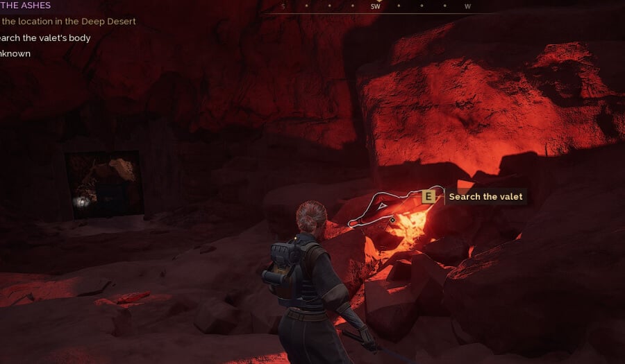 valets body location from the ashes