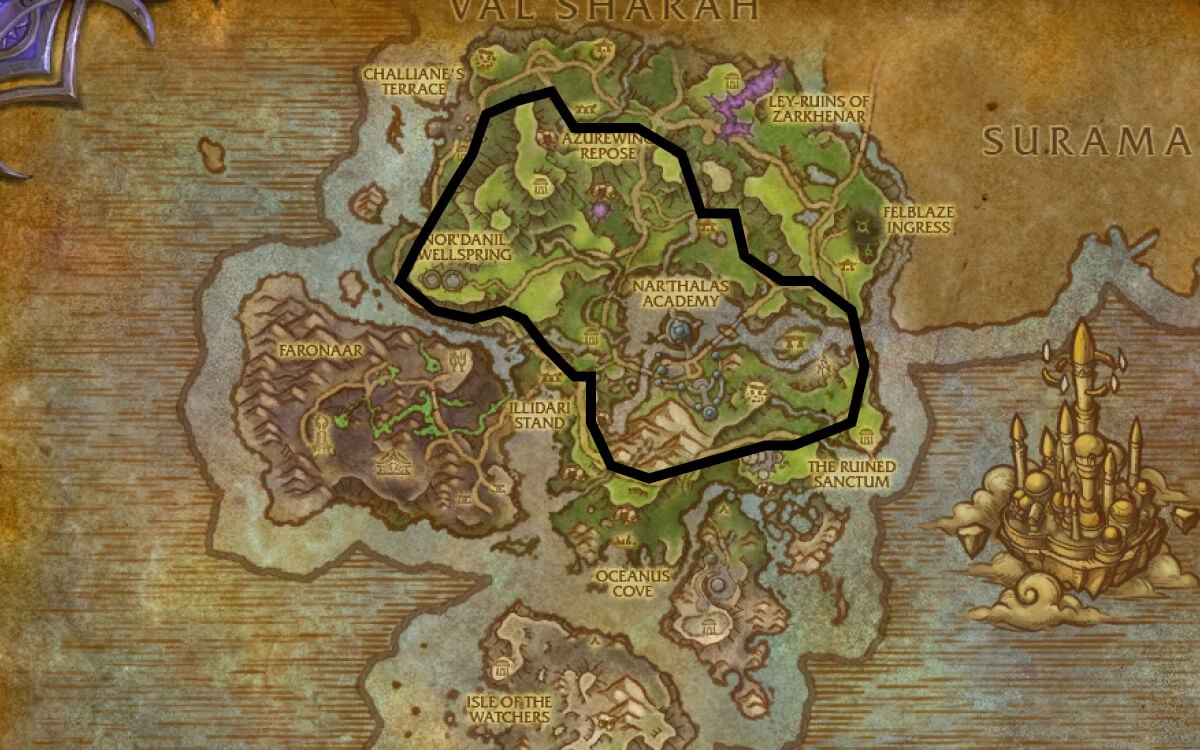 azsuna lumber route