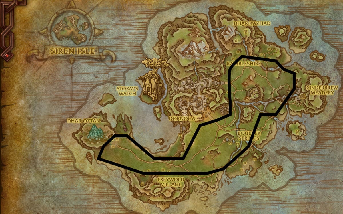 isle of dorn lumber route