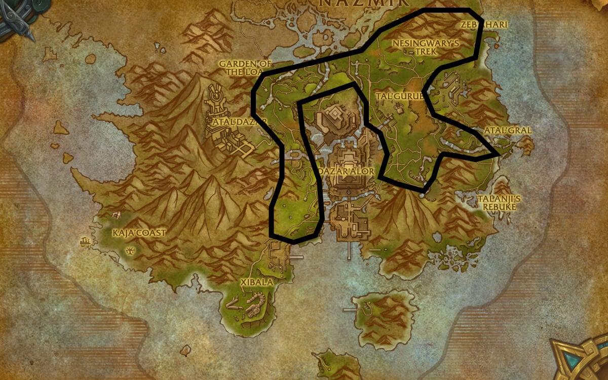 zuldazar lumber route