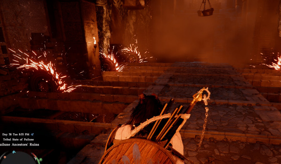 golden knotted ancestral bow blades