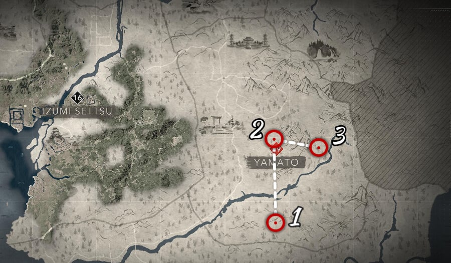 assassins creed shadows all hidden chest locations yamato