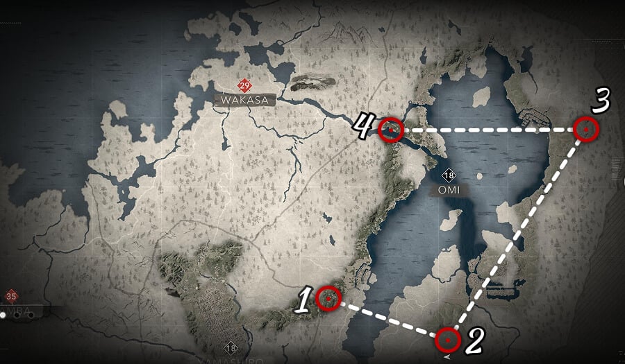 assassins creed shadows all hidden chest locations omi