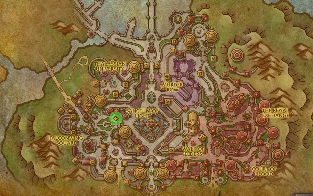 silvermoon harandar portal map location