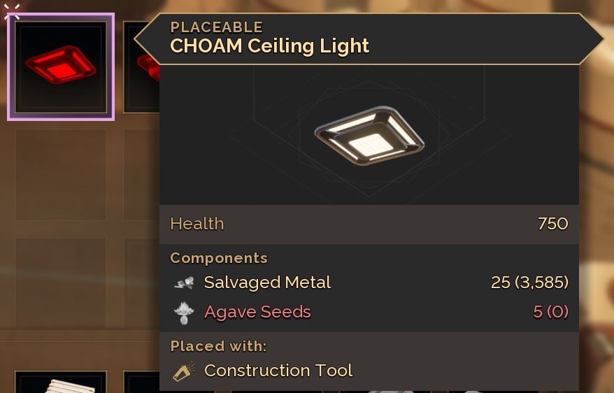 dune awakening agave seeds choam lighting.JPG