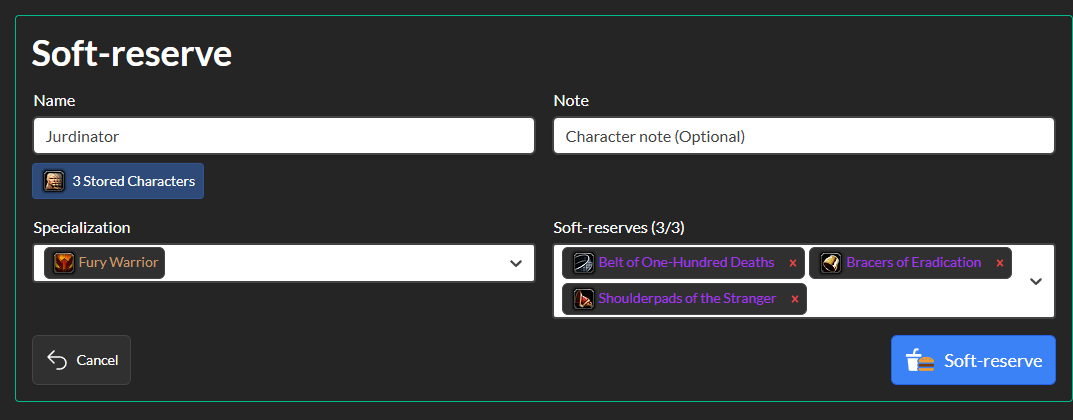 Creating Your Softrest Character