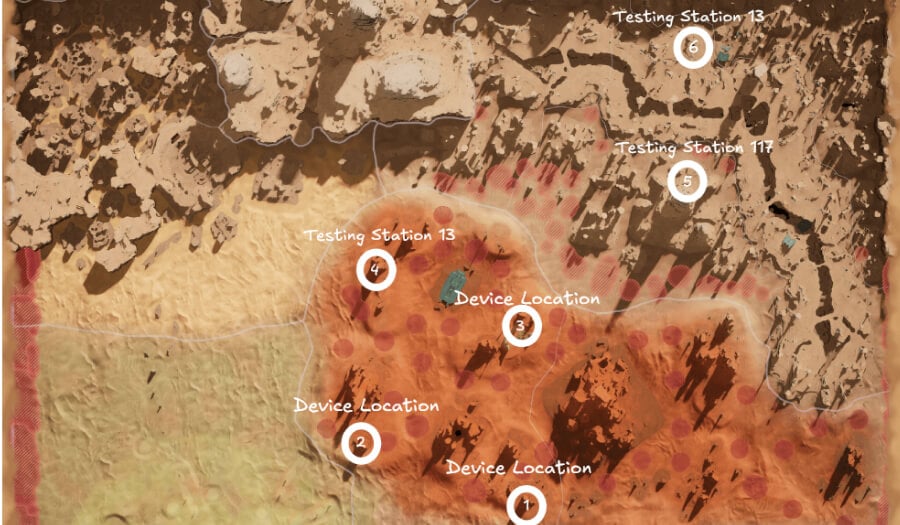 digging deeper locations map