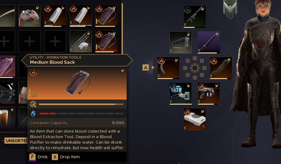how to farm water dune awakening blood sack