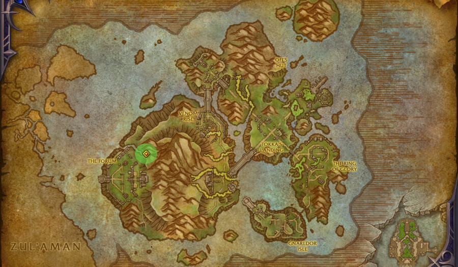 coiled isle rares map lockjaw