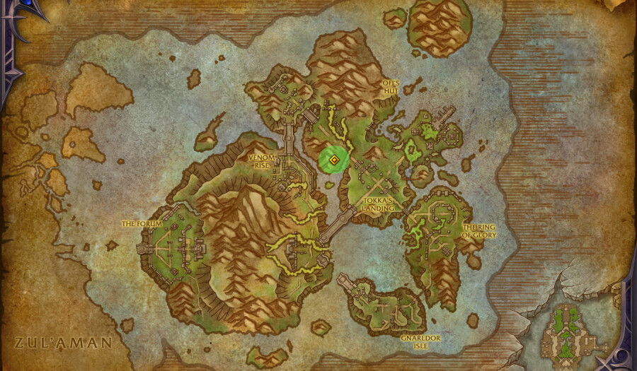 coiled isle rares map narzira