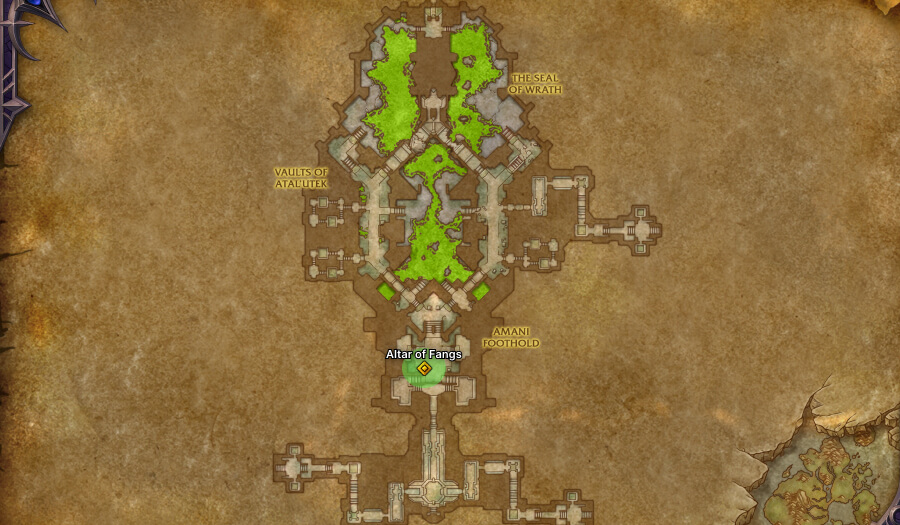 altar of fangs entrance map