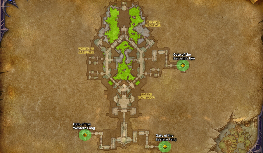 coiled isle vaults of atalutek entrance inside the vault