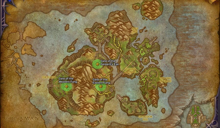 coiled isle vaults of atalutek entrances