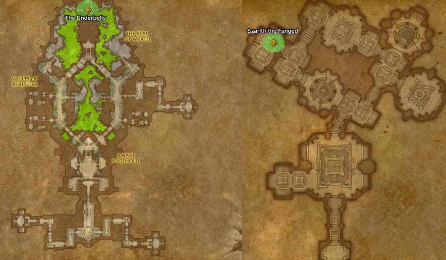 coiled isle rares maps underbelly and szarith the fanged