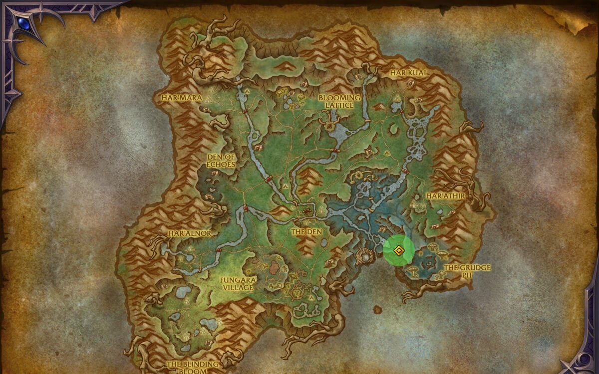 harandar abundance location map