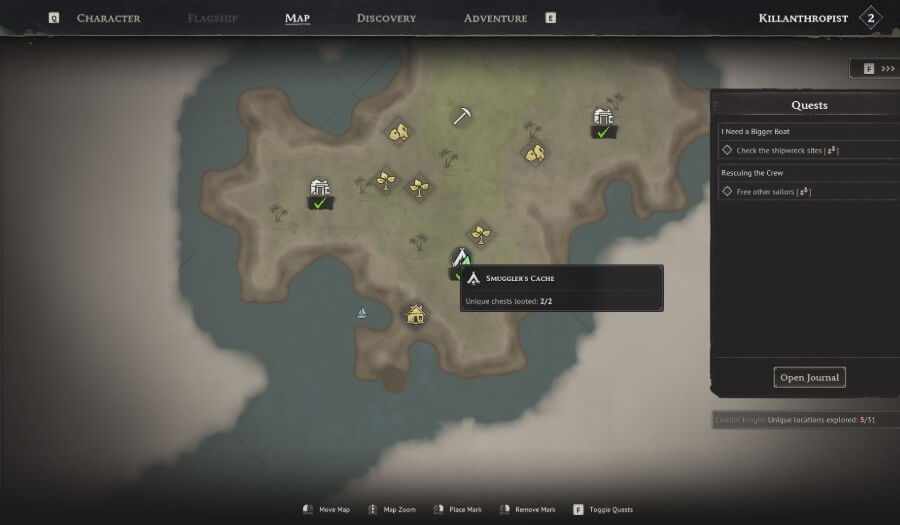 smugglers cache location