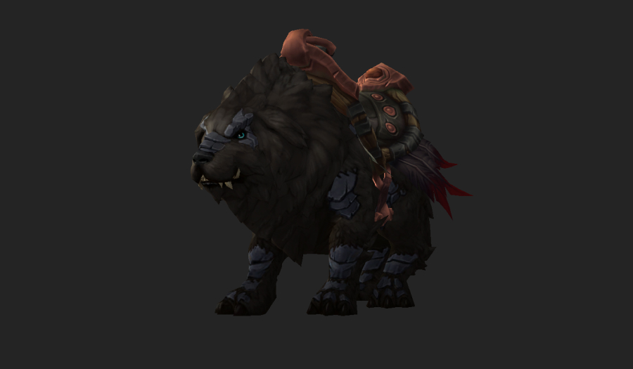 black furred bakar mount preview