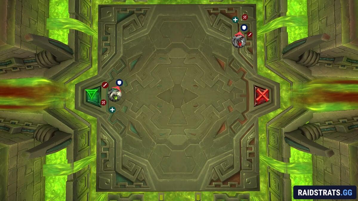 entombed sentinels boss positioning