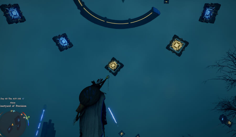 courtyard of precision puzzle start