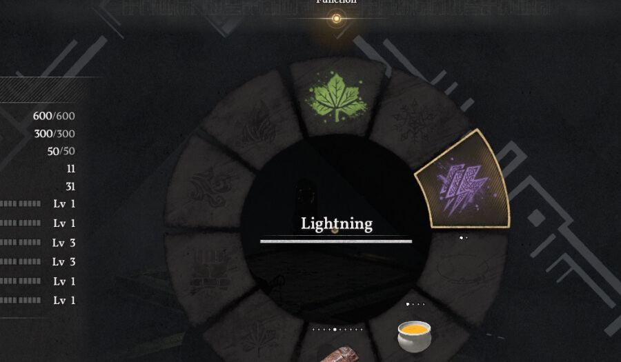 courtyard of precision lighting skill bar