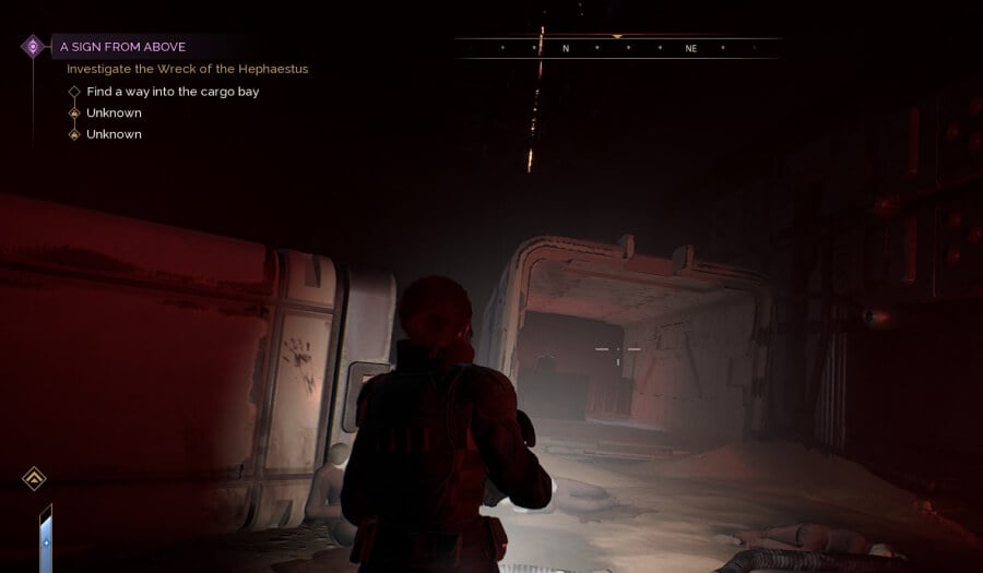 a sign from above quest guide container location