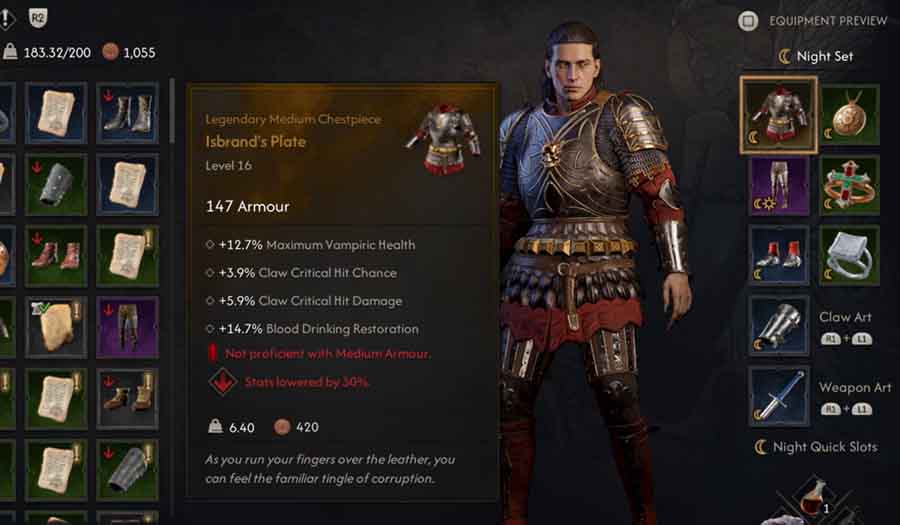 isbrands plate blood of dawnwalker